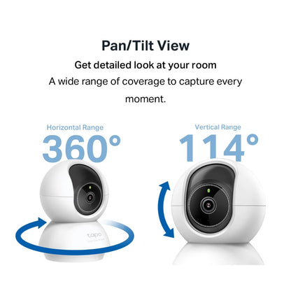TP-Link Tapo C230 3K 5MP Pan/Tilt AI CCTV WIFI Wireless IP Camera with Smart AI Detection & Notifications