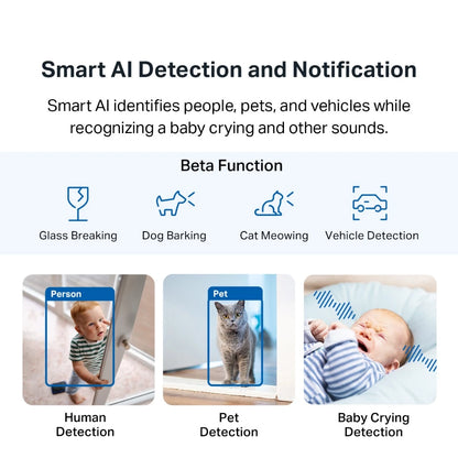 TP-Link Tapo C230 3K 5MP Pan/Tilt AI CCTV WIFI Wireless IP Camera with Smart AI Detection & Notifications