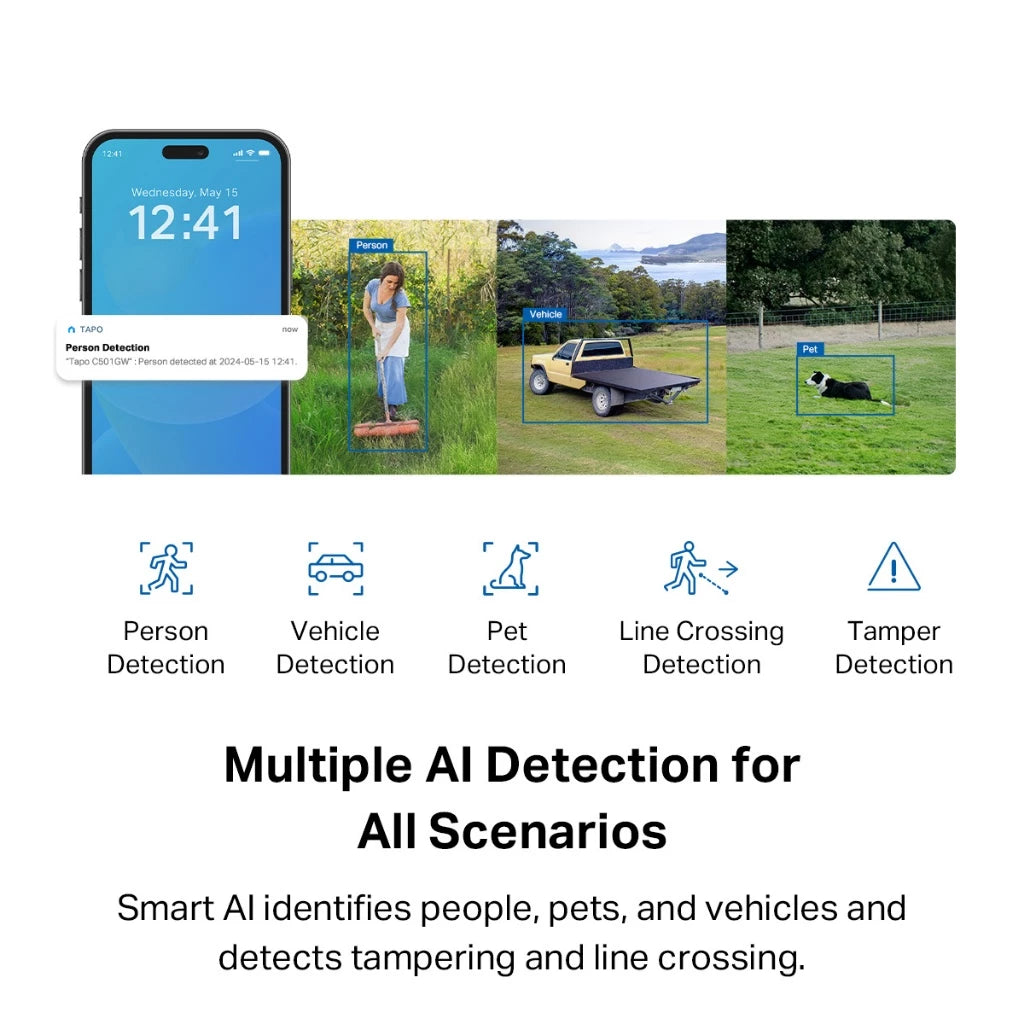 TP-Link Tapo 4G Sim Card CCTV Camera Outdoor Weatherproof CCTV 1080P 360 Night Vision Tapo C501GW