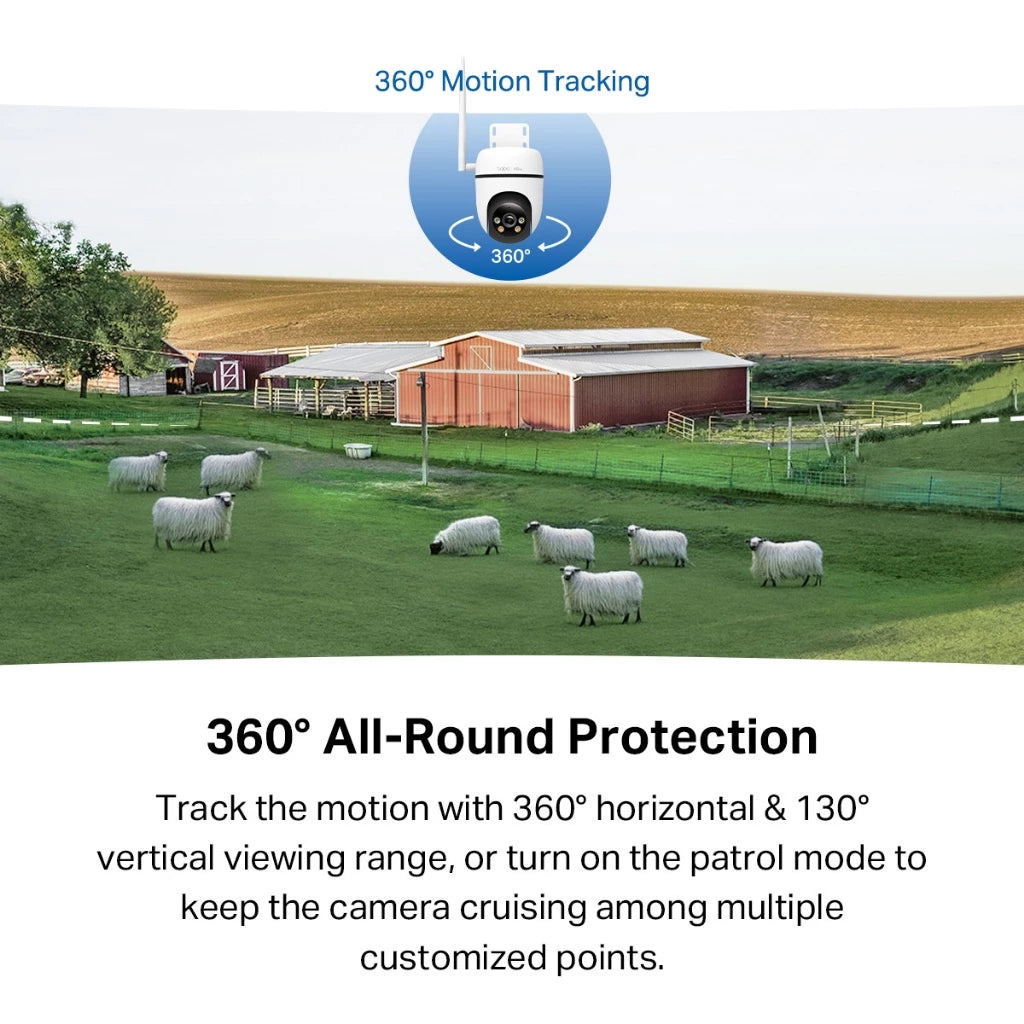 TP-Link Tapo 4G Sim Card CCTV Camera Outdoor Weatherproof CCTV 1080P 360 Night Vision Tapo C501GW