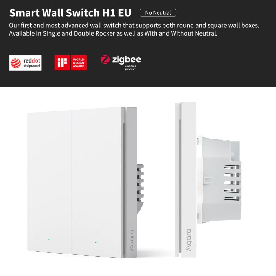 Aqara H1 Smart Wall Switch No Neutral