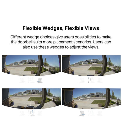 TP-Link 2K 5MP Color Night Vision Smart Wireless Battery Video Doorbell 180 Ultra-Wide View IP66 Weatherproof Tapo D235