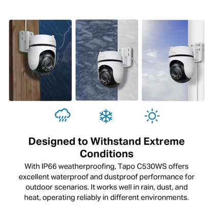 TP-Link Tapo C530WS 3K 5MP Outdoor 360 WiFi Wireless Camera CCTV Color Night Vision