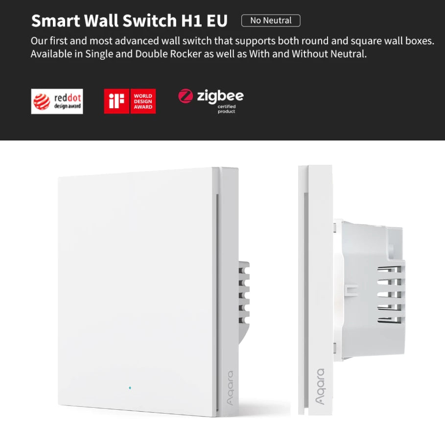 Aqara H1 Smart Wall Switch No Neutral