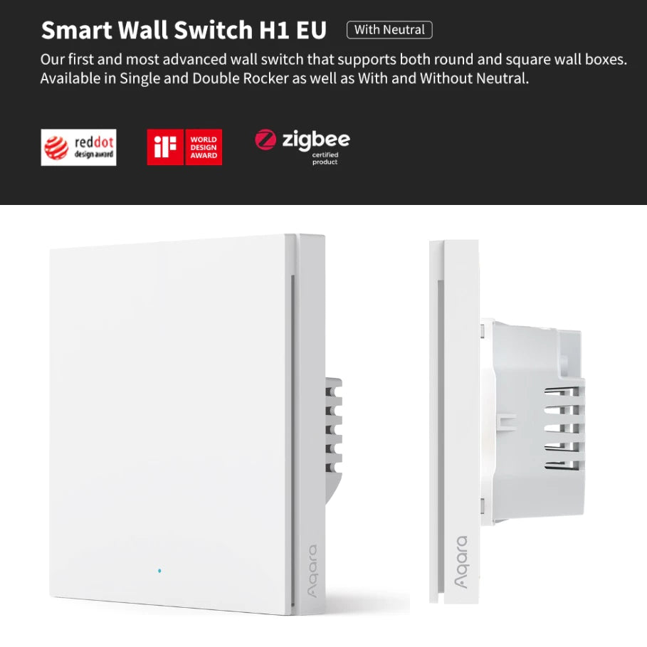 Aqara H1 Smart Wall Switch With Neutral