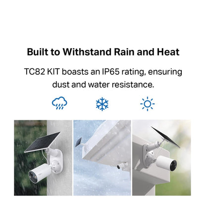 TP-Link Tapo TC82 KIT 2K/3MP Outdoor Solar CCTV Battery Camera Color Night Vision IP65