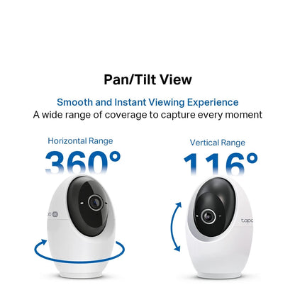 TP-Link Tapo C260 4K 8MP Pan/Tilt AI CCTV WIFI Wireless IP Camera Smart AI Detection