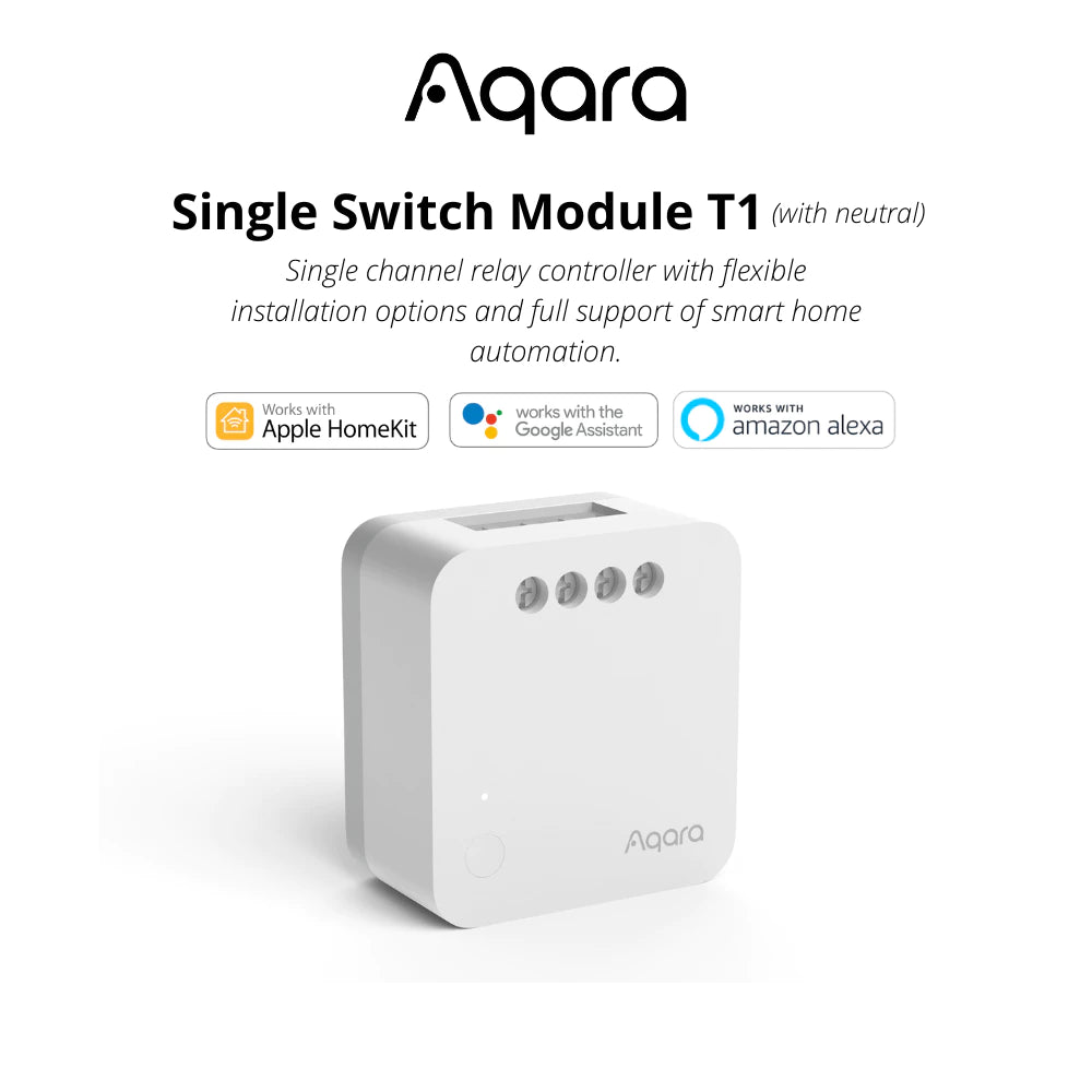 Aqara Zigbee 3.0 Protocol Single Switch Module T1 With Neutral