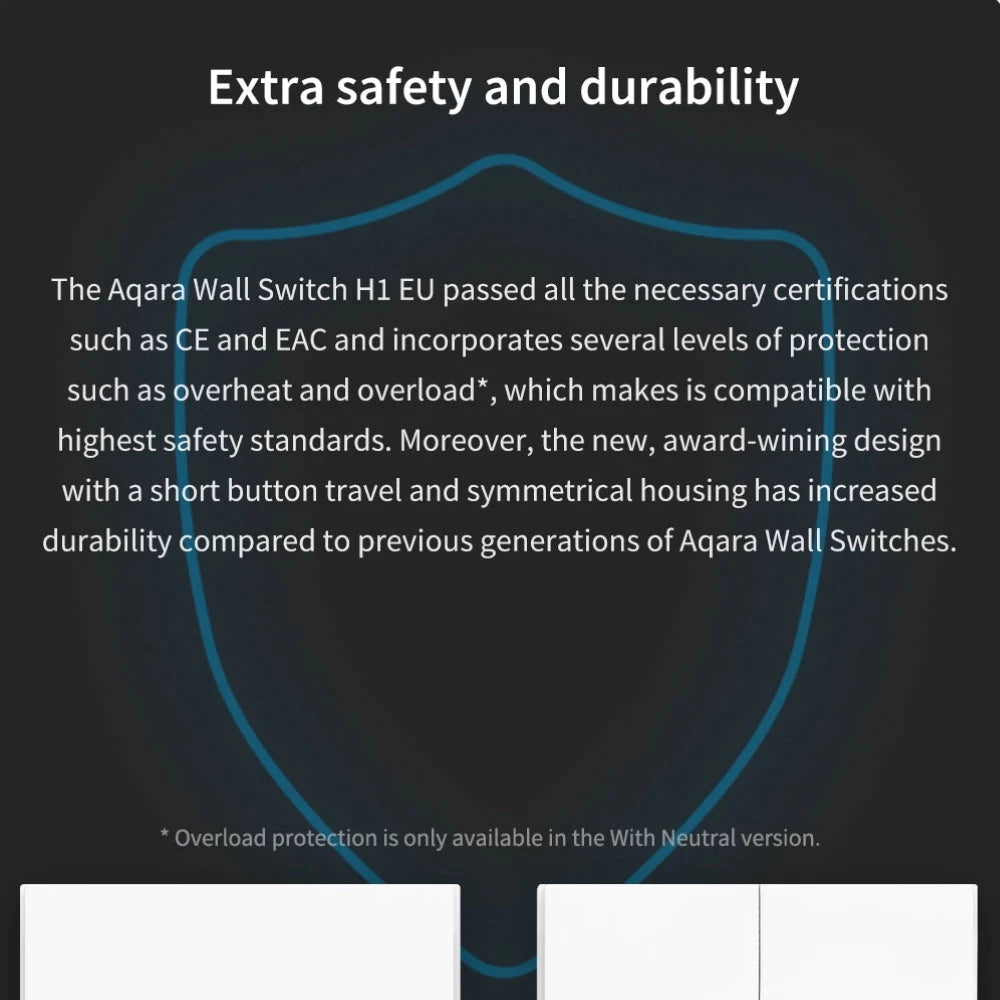 Aqara H1 Smart Wall Switch With Neutral
