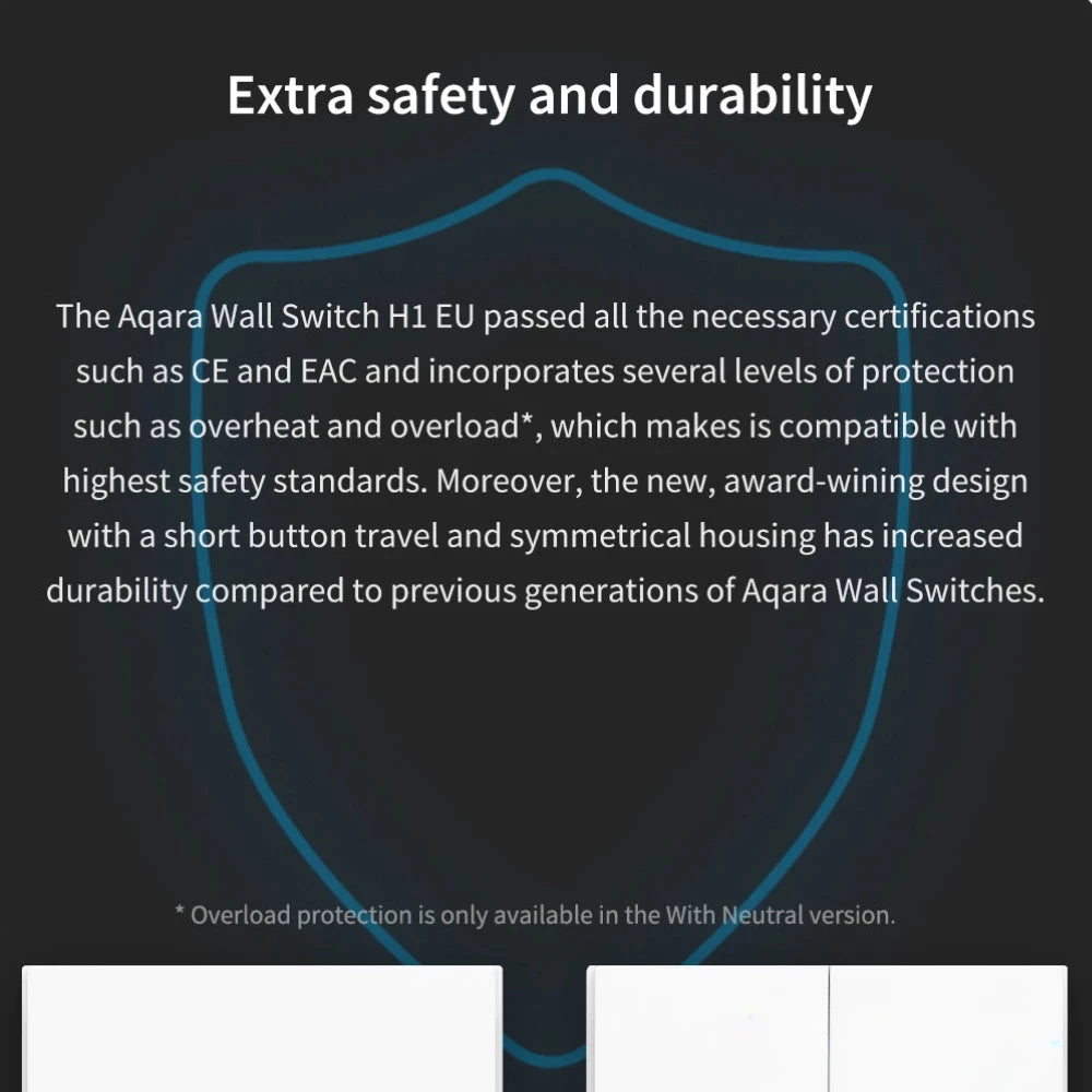 Aqara H1 Smart Wall Switch No Neutral