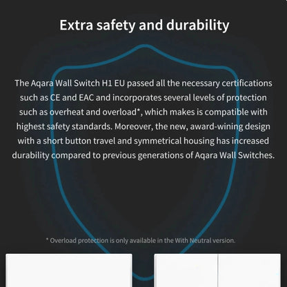 Aqara H1 Smart Wall Switch No Neutral