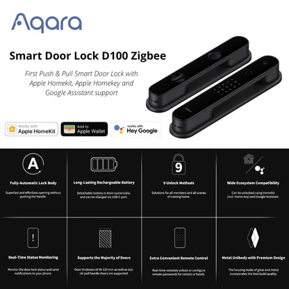 Aqara D100 Zigbee Keyless Entry Smart Lock