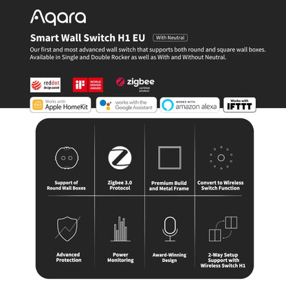 Aqara H1 Smart Wall Switch With Neutral