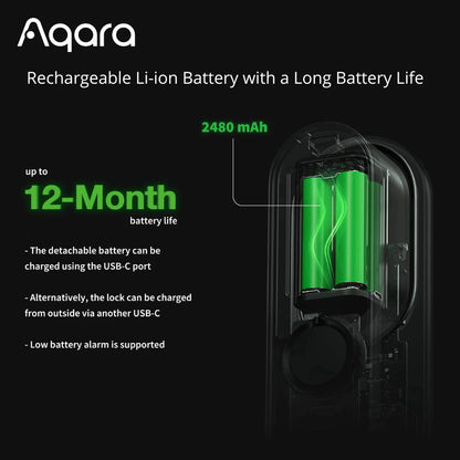 Aqara D100 Zigbee Keyless Entry Smart Lock