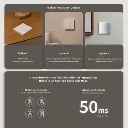 Aqara One Touch Control Wireless Remote Switch H1