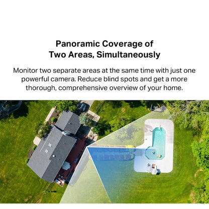 TP-Link Tapo C246D Dual-Lens 2K Indoor/Outdoor Pan/Tilt WiFi Camera