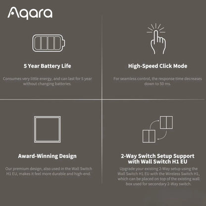 Aqara One Touch Control Wireless Remote Switch H1