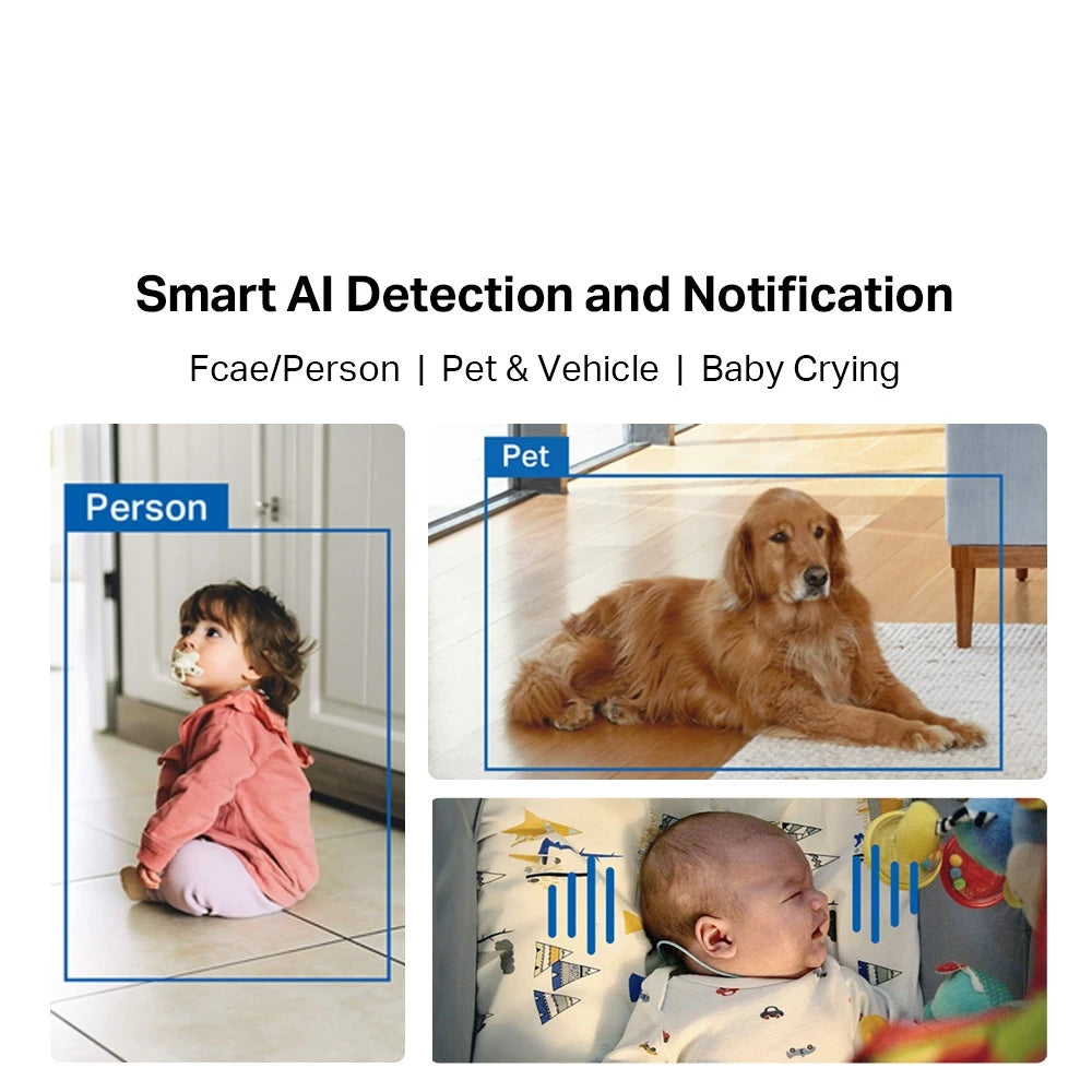 TP-Link Tapo C260 4K 8MP Pan/Tilt AI CCTV WIFI Wireless IP Camera Smart AI Detection