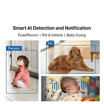 TP-Link Tapo C260 4K 8MP Pan/Tilt AI CCTV WIFI Wireless IP Camera Smart AI Detection