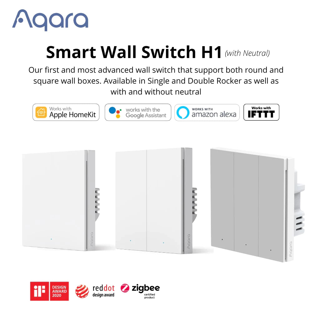 Aqara H1 Smart Wall Switch With Neutral