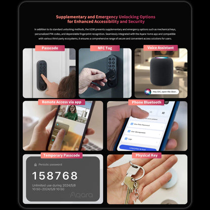 Aqara Fingerprint Unlock Keyless Smart Lock U200