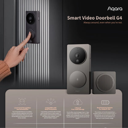 Aqara Smart Video Doorbell Camera Hub G4