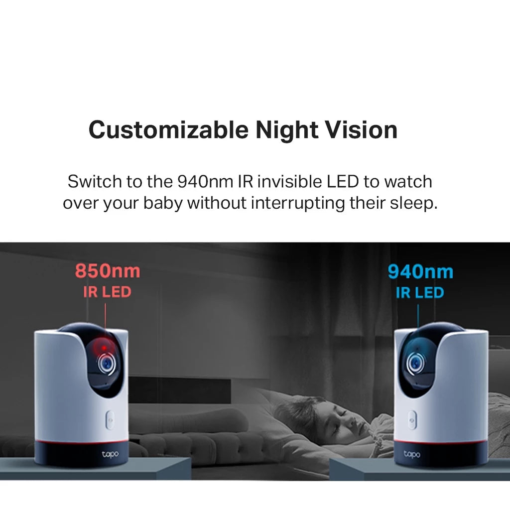 TP-Link 4MP/2K Security Tapo C225 AI CCTV With Smart Detection and Notification Wifi & Wireless Home IP Camera Pan/Tilt