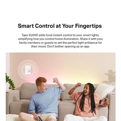 TP-LINK Tapo S200D Wireless Mini Switch Smart Doorbell One Button & App Control Smart Home Push Mini Wireless Switch