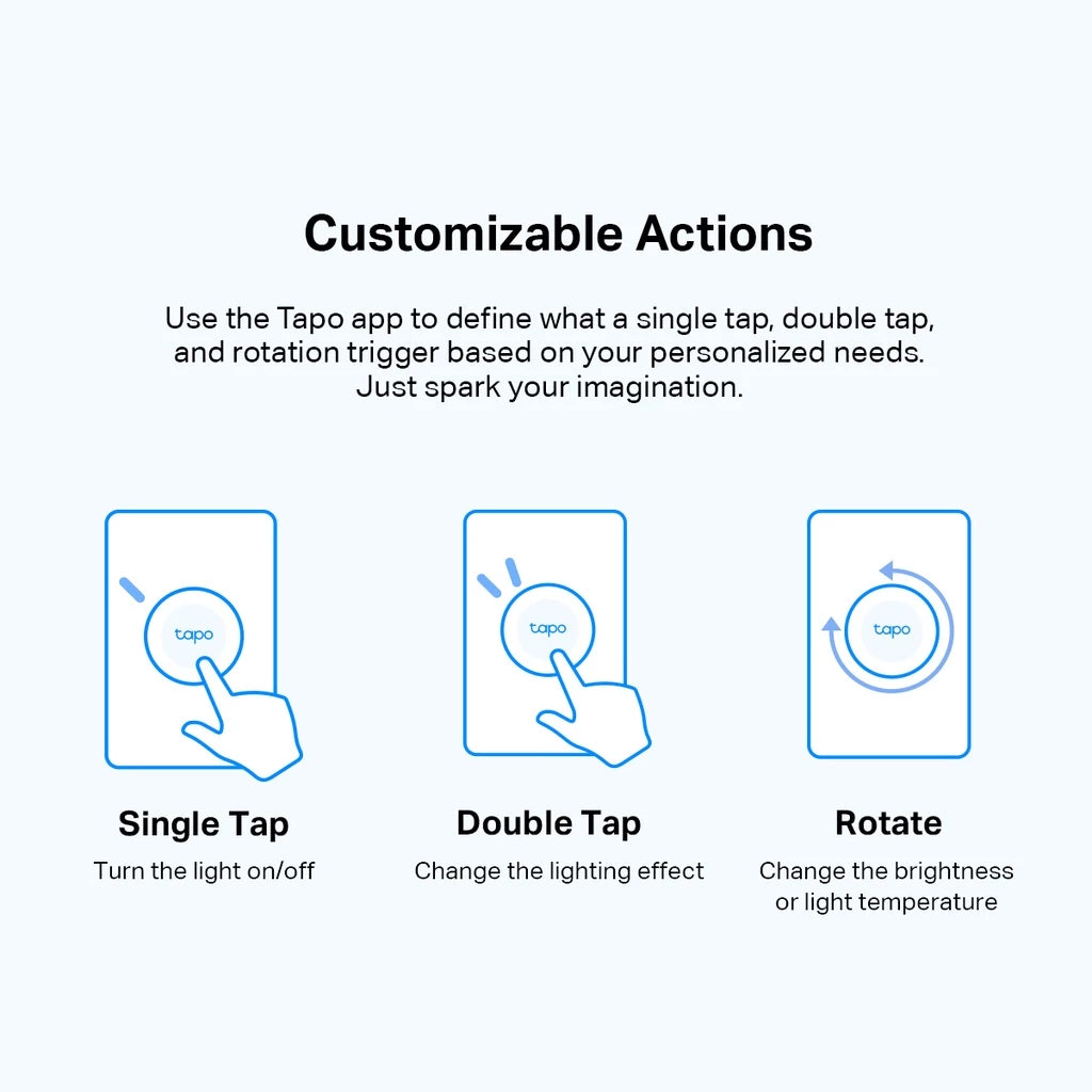 TP-LINK Tapo S200D Wireless Mini Switch Smart Doorbell One Button & App Control Smart Home Push Mini Wireless Switch